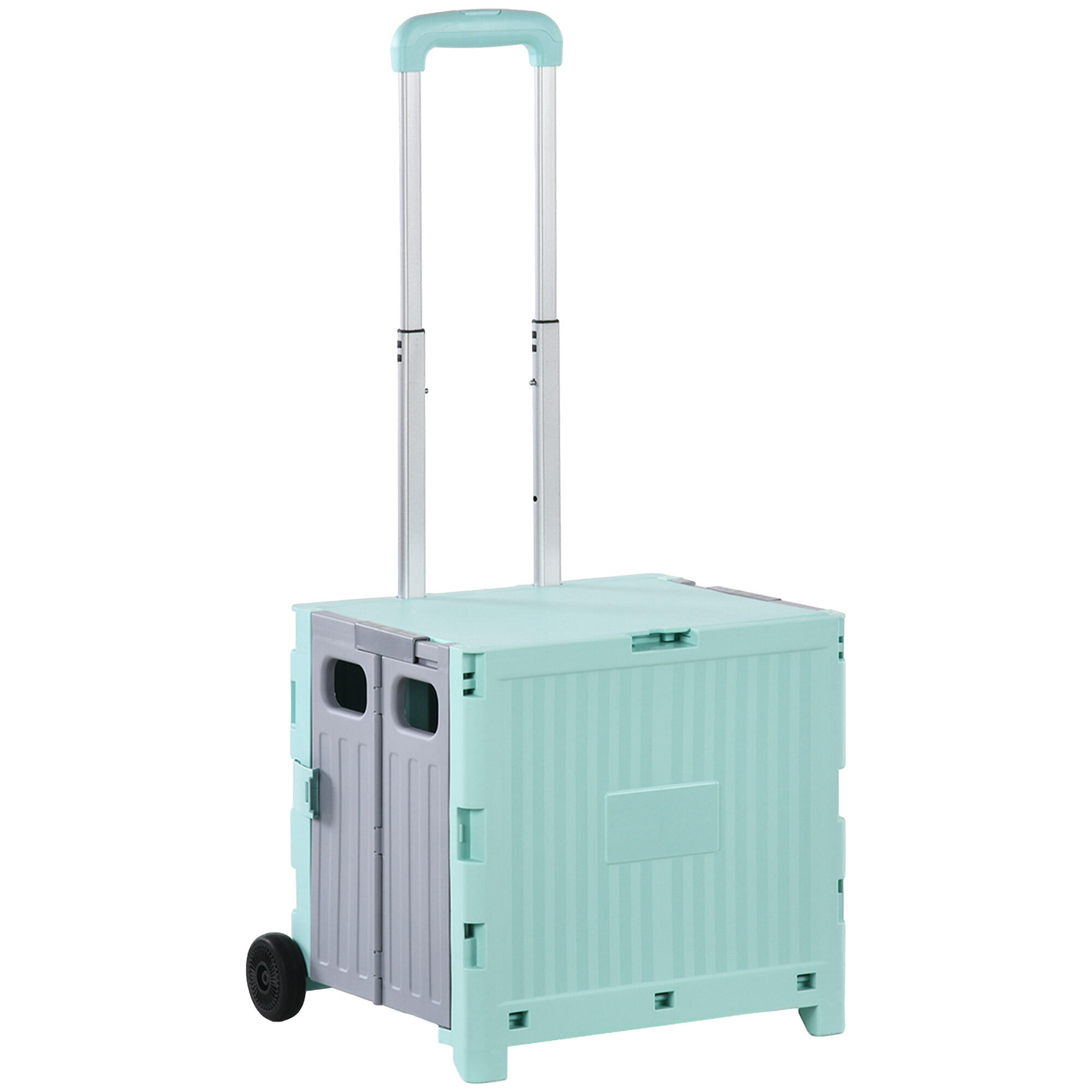 Carrinho de armazenamento verde homcom