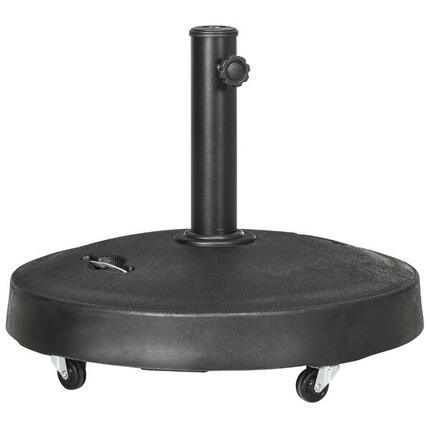 Base de sombrilla de resina de 23,5 kg Outsunny Ø53x41 cm negro