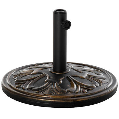 Base de Sombrilla Outsunny 48x48x34 cm Bronce