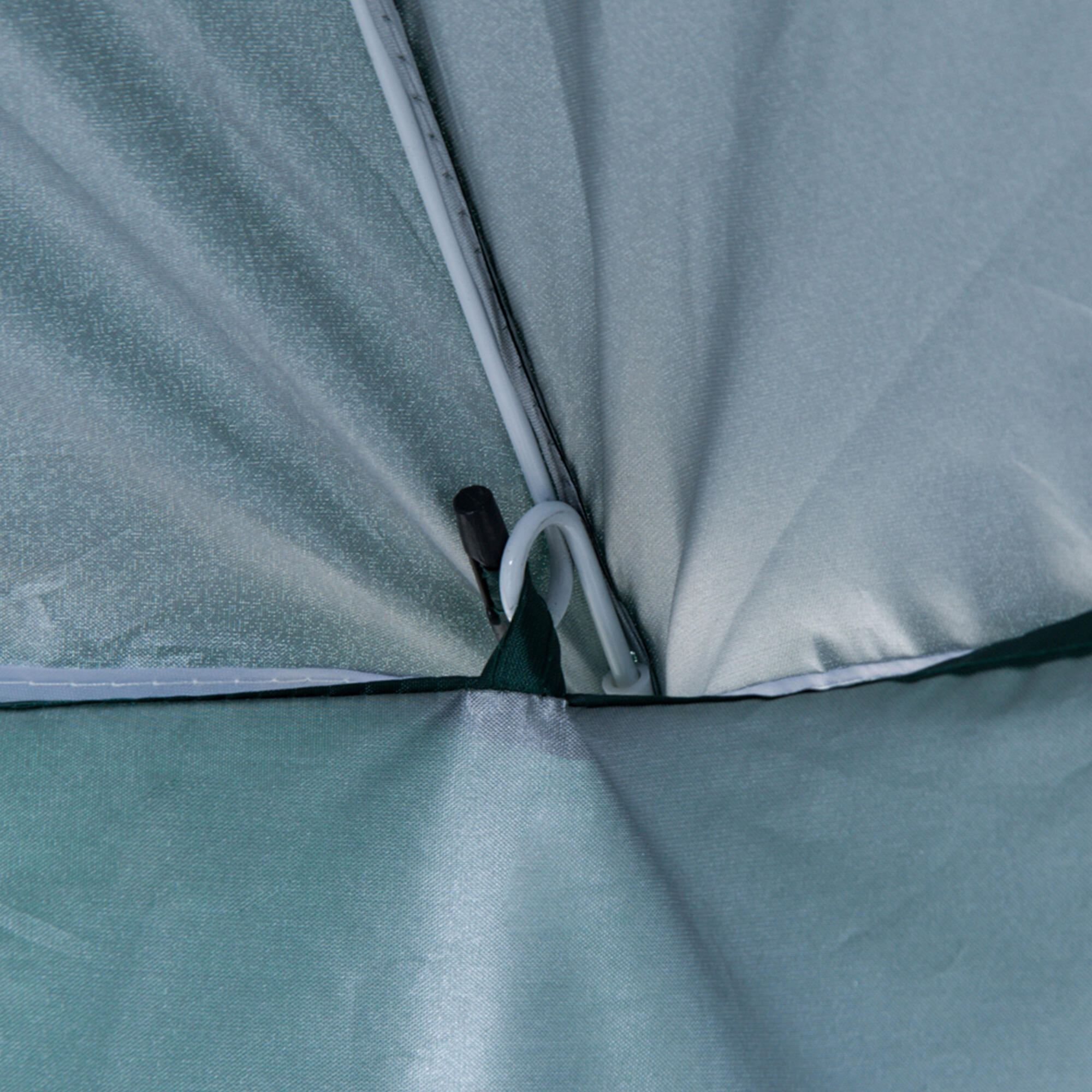 Sombrilla de Playa Outsunny 220x220x220 cm Verde 5/7