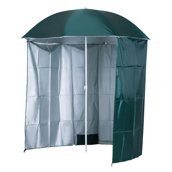 Outsunny Ombrellone da Spiaggia 2x2 m con Tenda Parasole