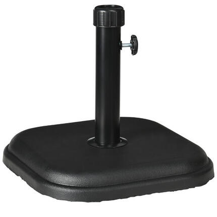 Base de sombrilla Outsunny PE, metal, cemento36x36x31 cm negro