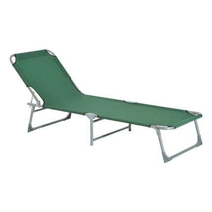 Lit de camp - camping - unisexe - pliant réglable - vert