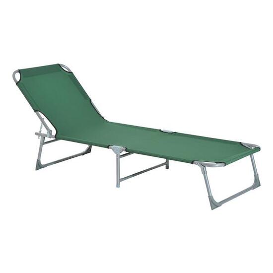 Lit de camp - camping - unisexe - pliant réglable - vert