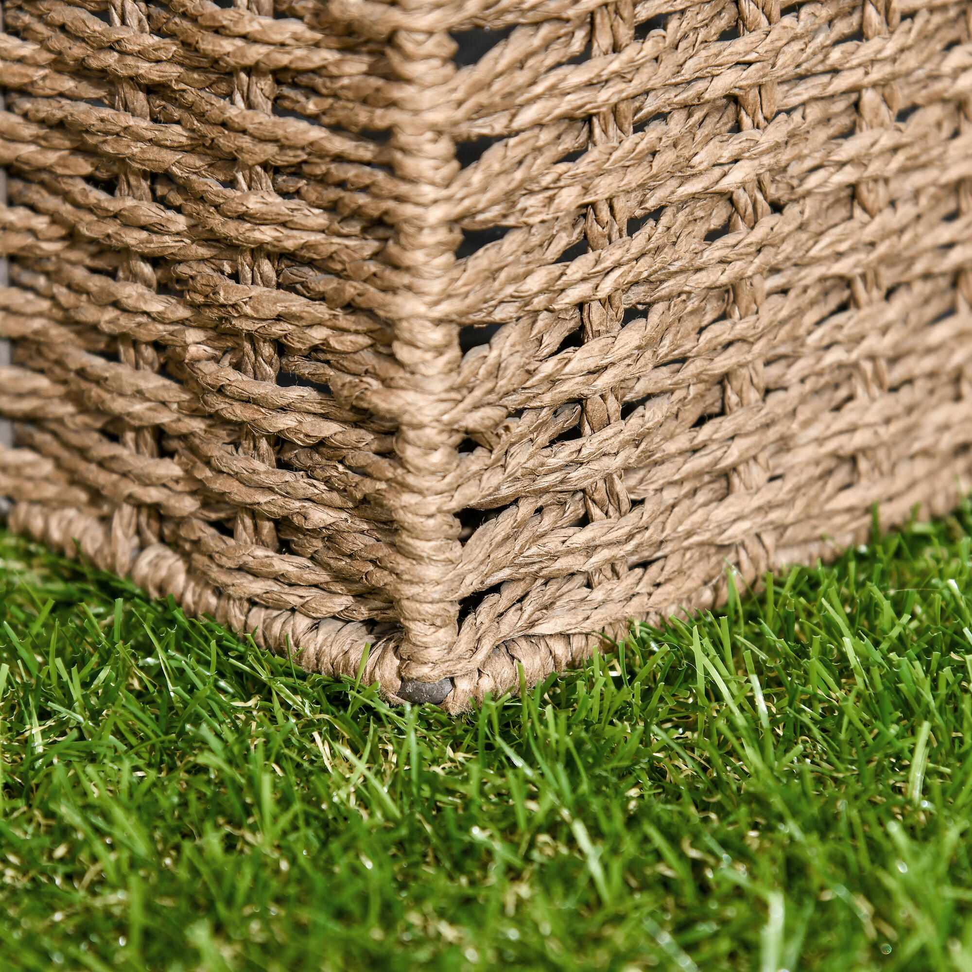 Relva atificial 30x30x3,5 cm verde Outsunny 4/7