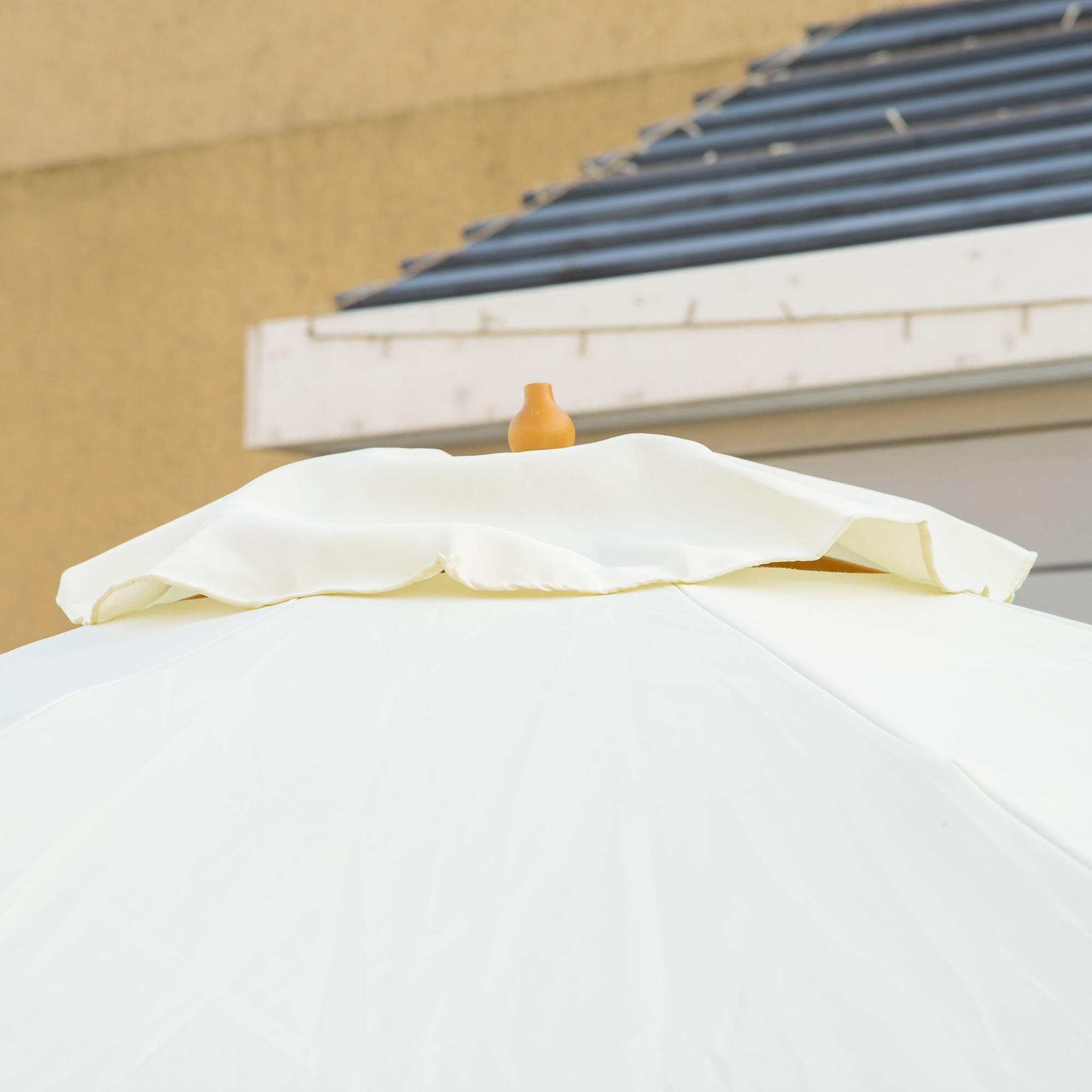 Sombrilla Outsunny 325x325x250 cm Crema 4/7