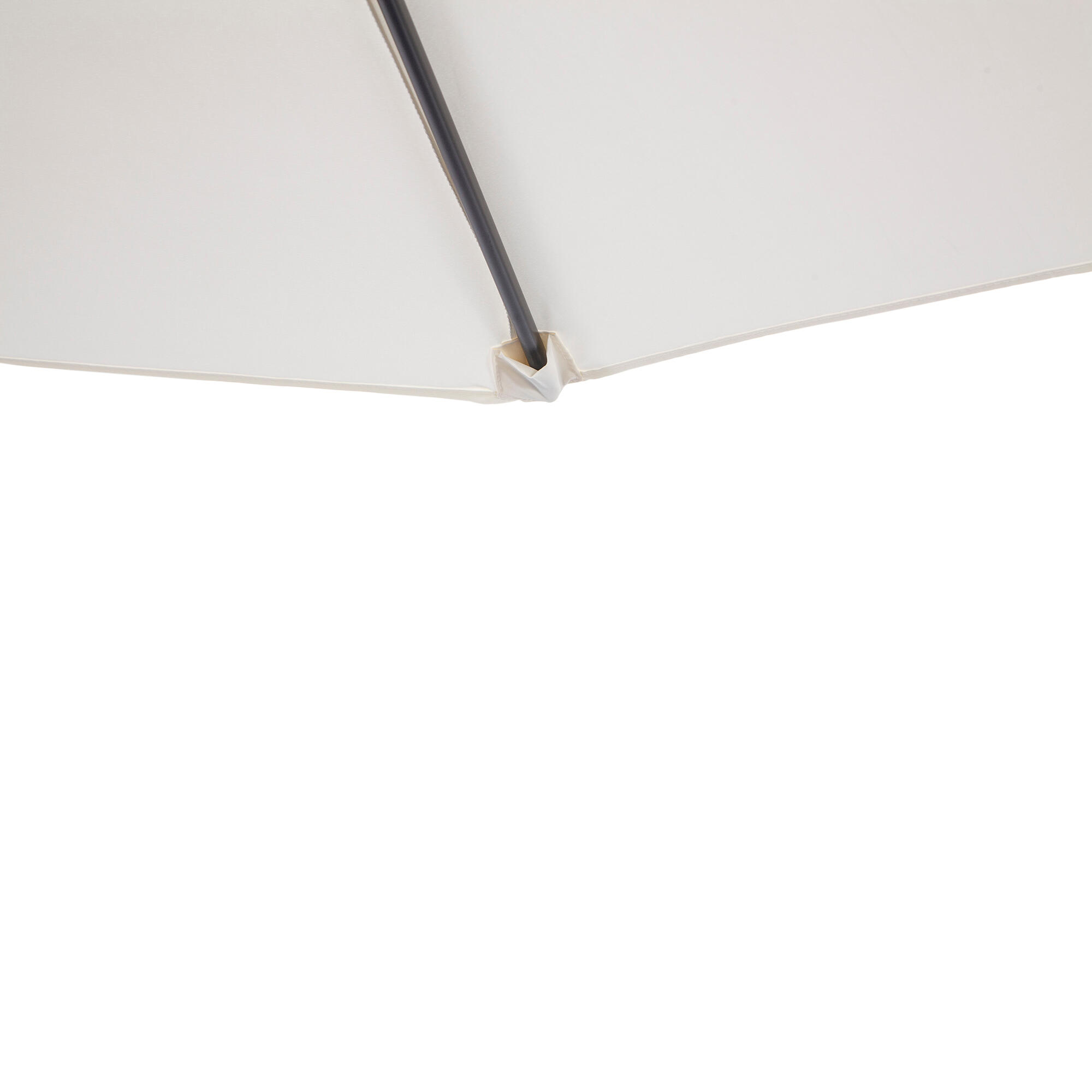 Sombrilla Outsunny Metal, Poliéster Crema 269x138x236 cm 84D-007CW 5/7
