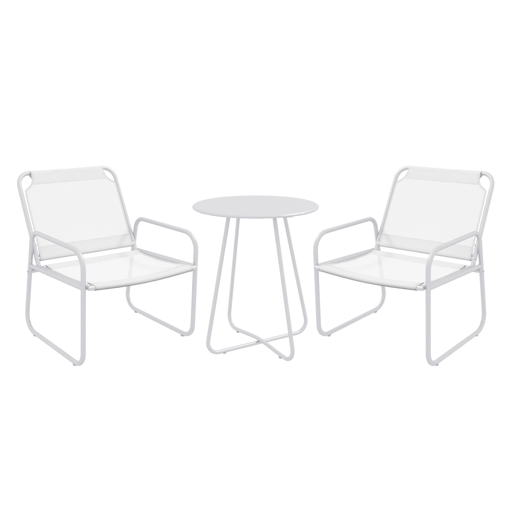 Móveis de jardim 63x57x82 cm branco Outsunny 1/7