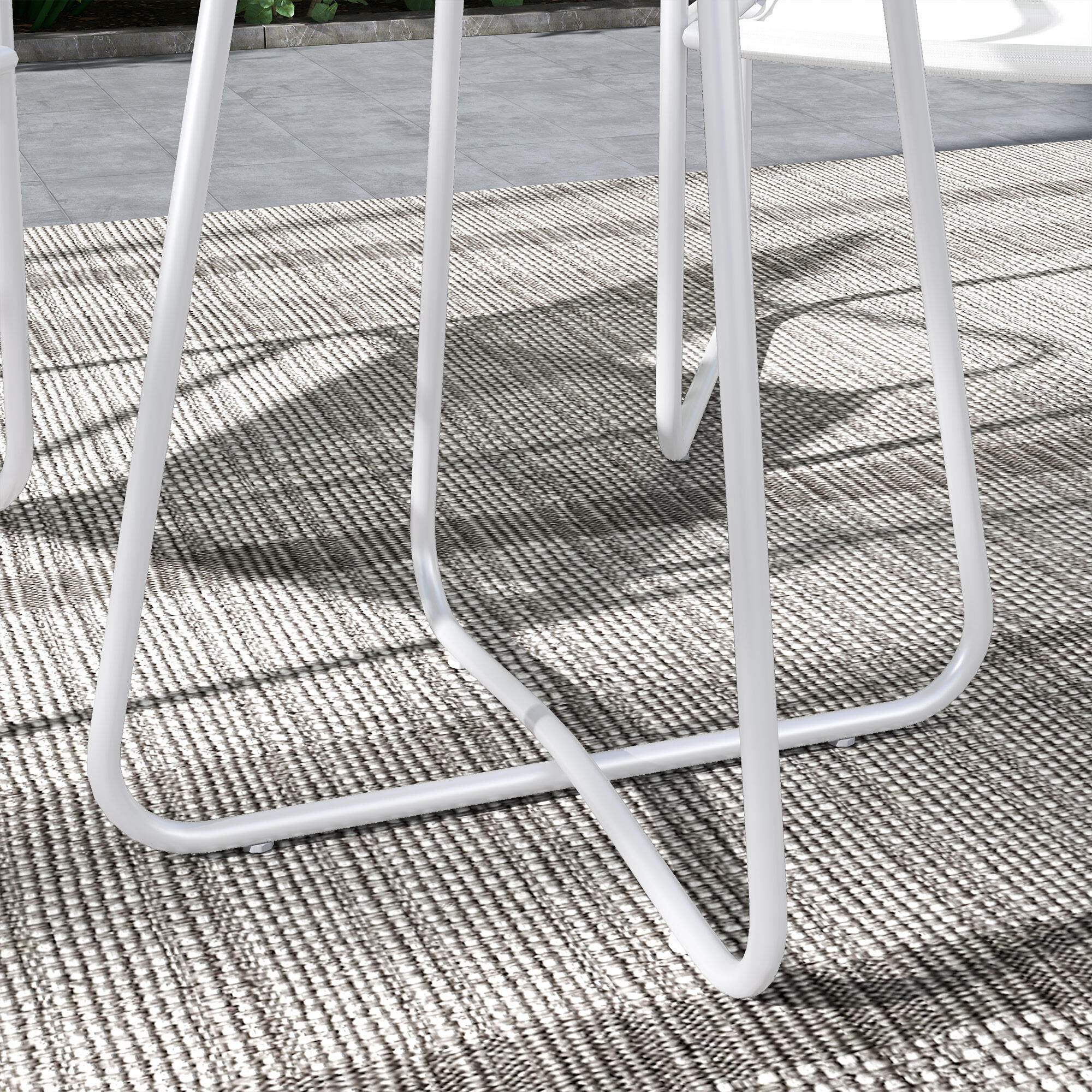 Móveis de jardim 63x57x82 cm branco Outsunny 5/7