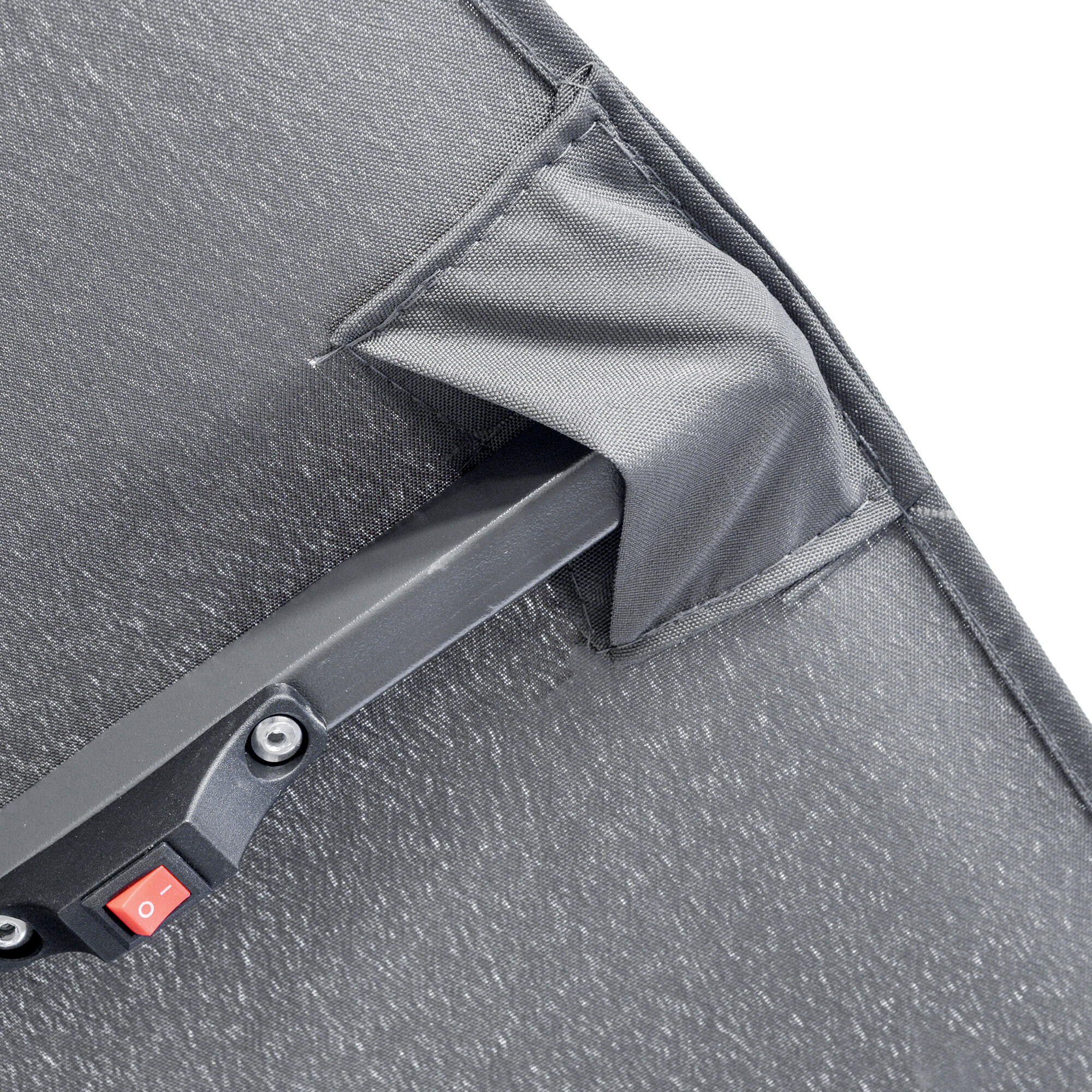 Sombrilla Doble Outsunny 295x150x219 cm Gris 5/7