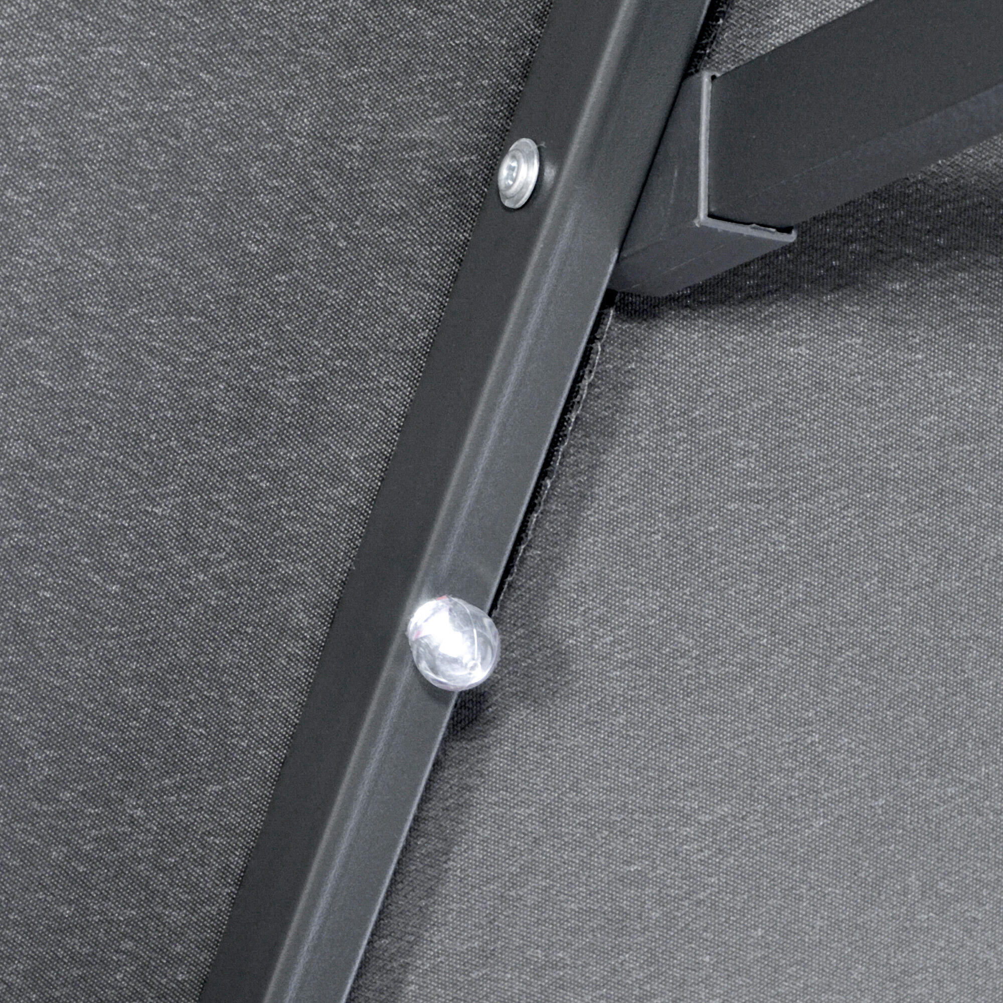 Sombrilla Doble Outsunny 295x150x219 cm Gris 4/7
