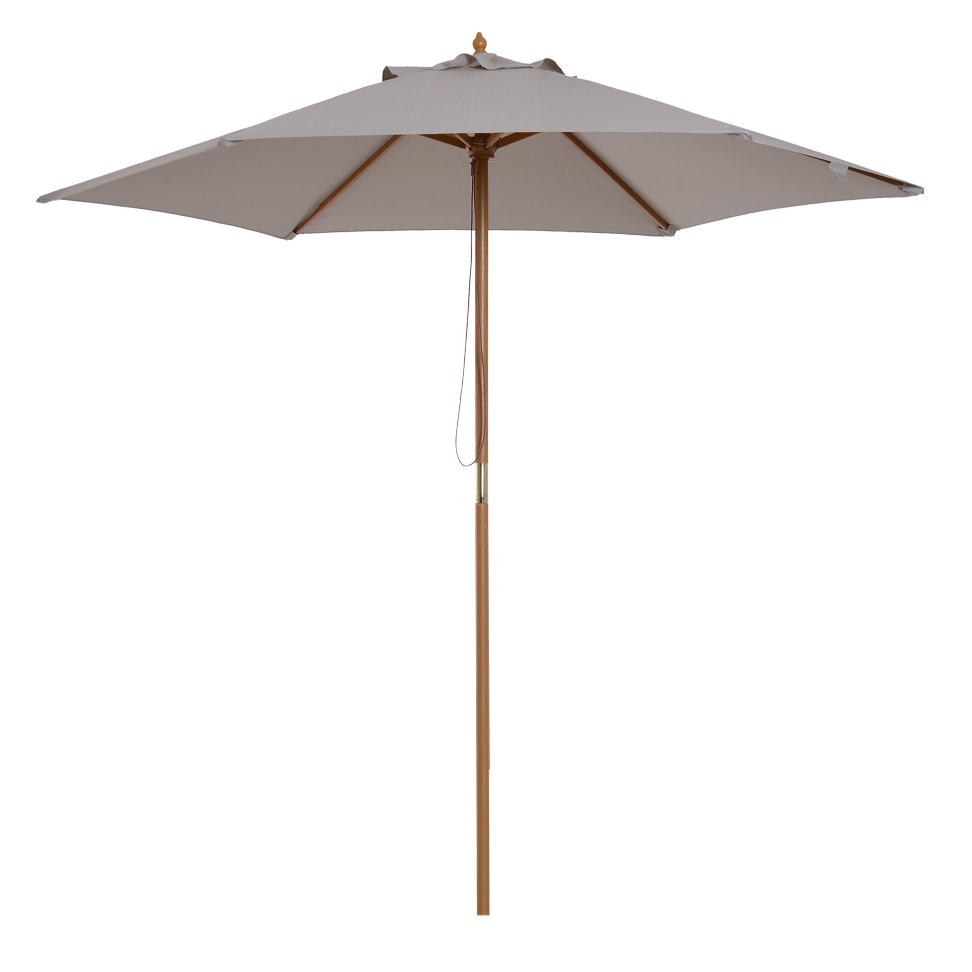 Chapéu de sol ø250x230 cm cinzento Outsunny 1/7