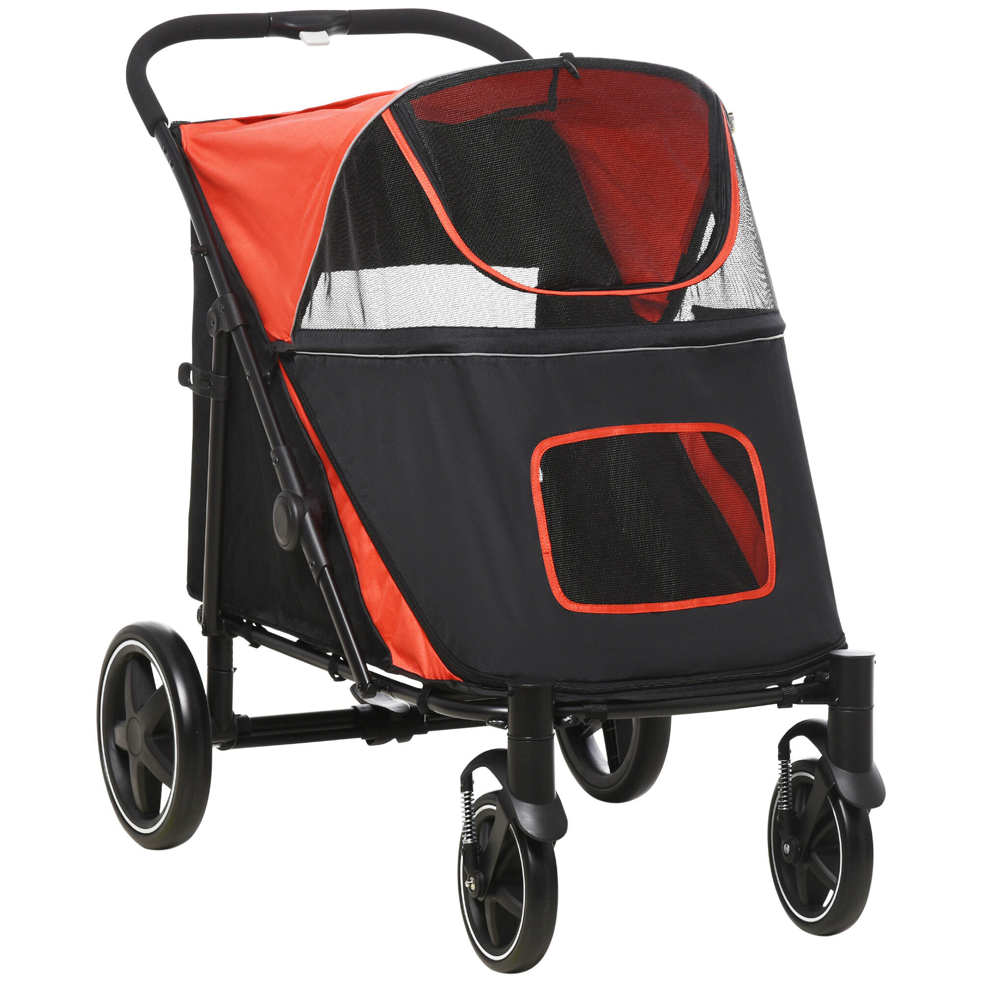 PAWHUT Carrinho para cães PawHut 112x65x100 cm vermelho