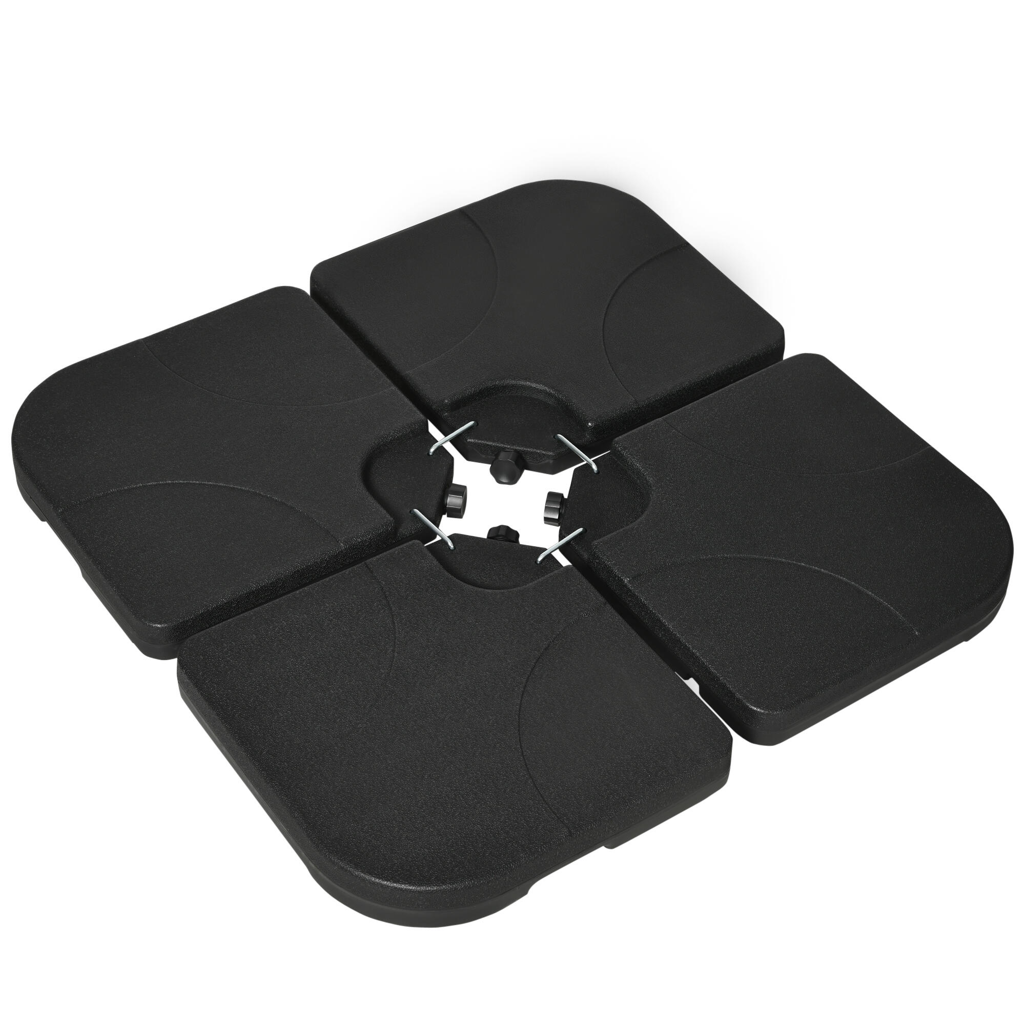 Pesos para base de chapéu 104x104x7,5 cm preto outsunny