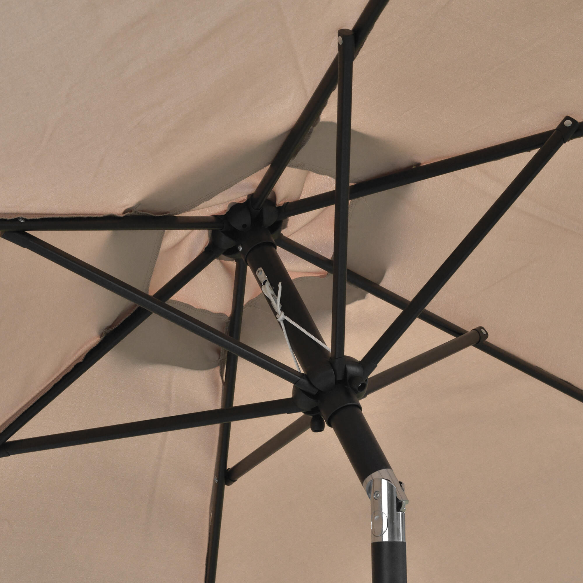 Sombrilla Outsunny 230x230x216 cm Caqui 5/7
