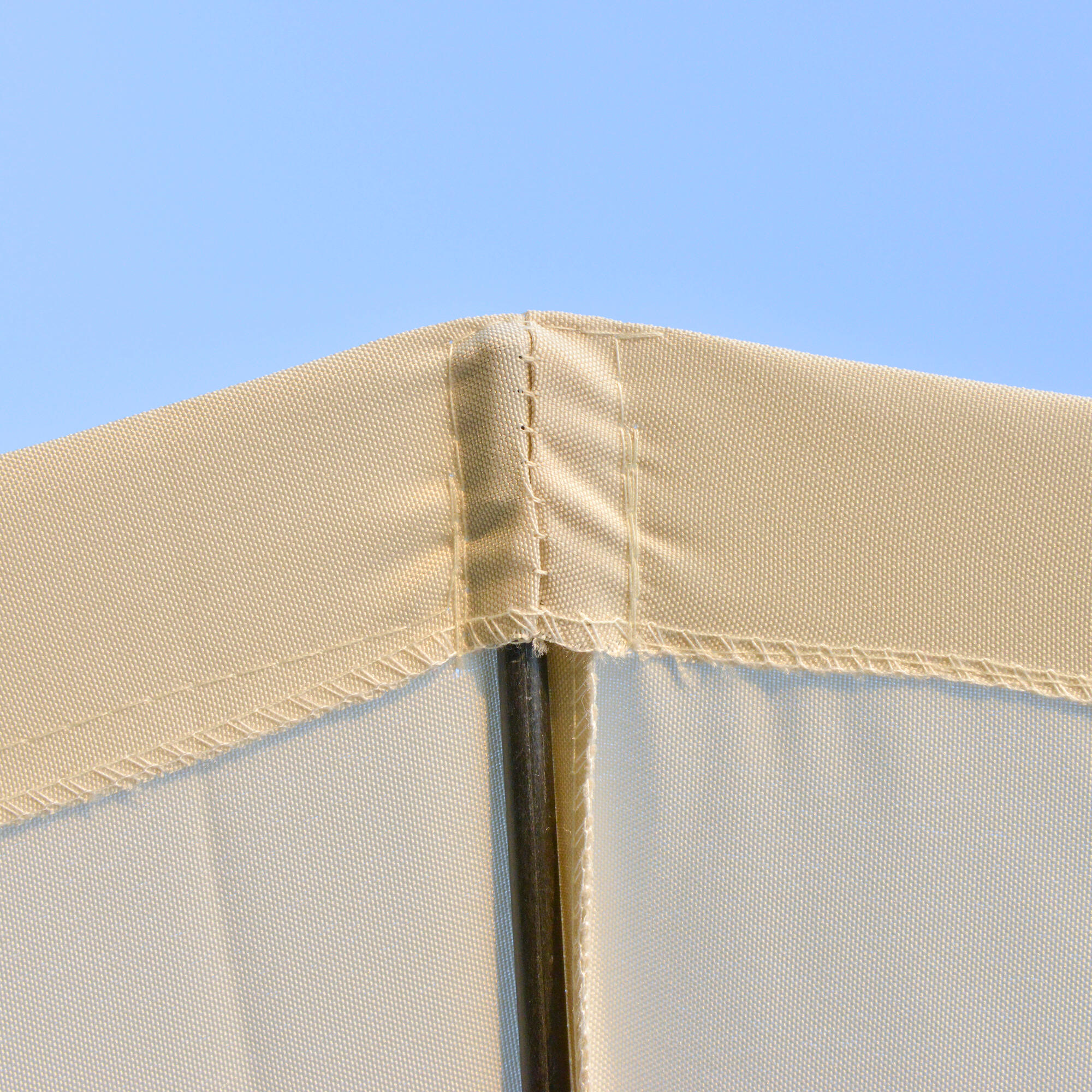 Sombrilla Outsunny 250x250x240 cm Crema 4/7
