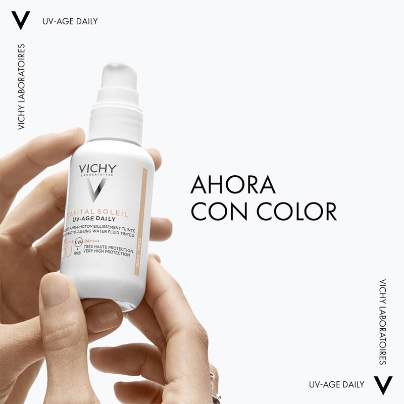 VICHY Capital Soleil UV-AGE Daily con Color SPF50+ Water Fluid 40ml 3/7