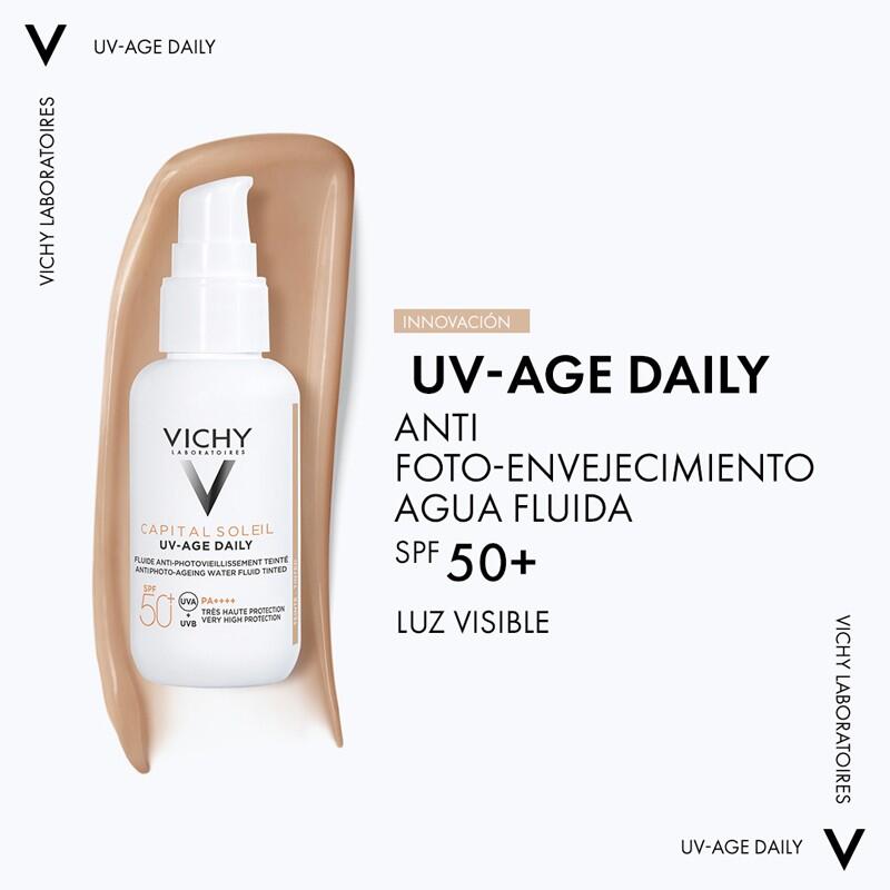 VICHY Capital Soleil UV-AGE Daily con Color SPF50+ Water Fluid 40ml