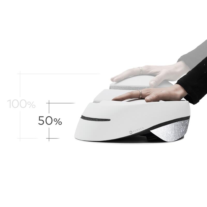 Casque Vélo Urbain Pliable. Réfléchissant