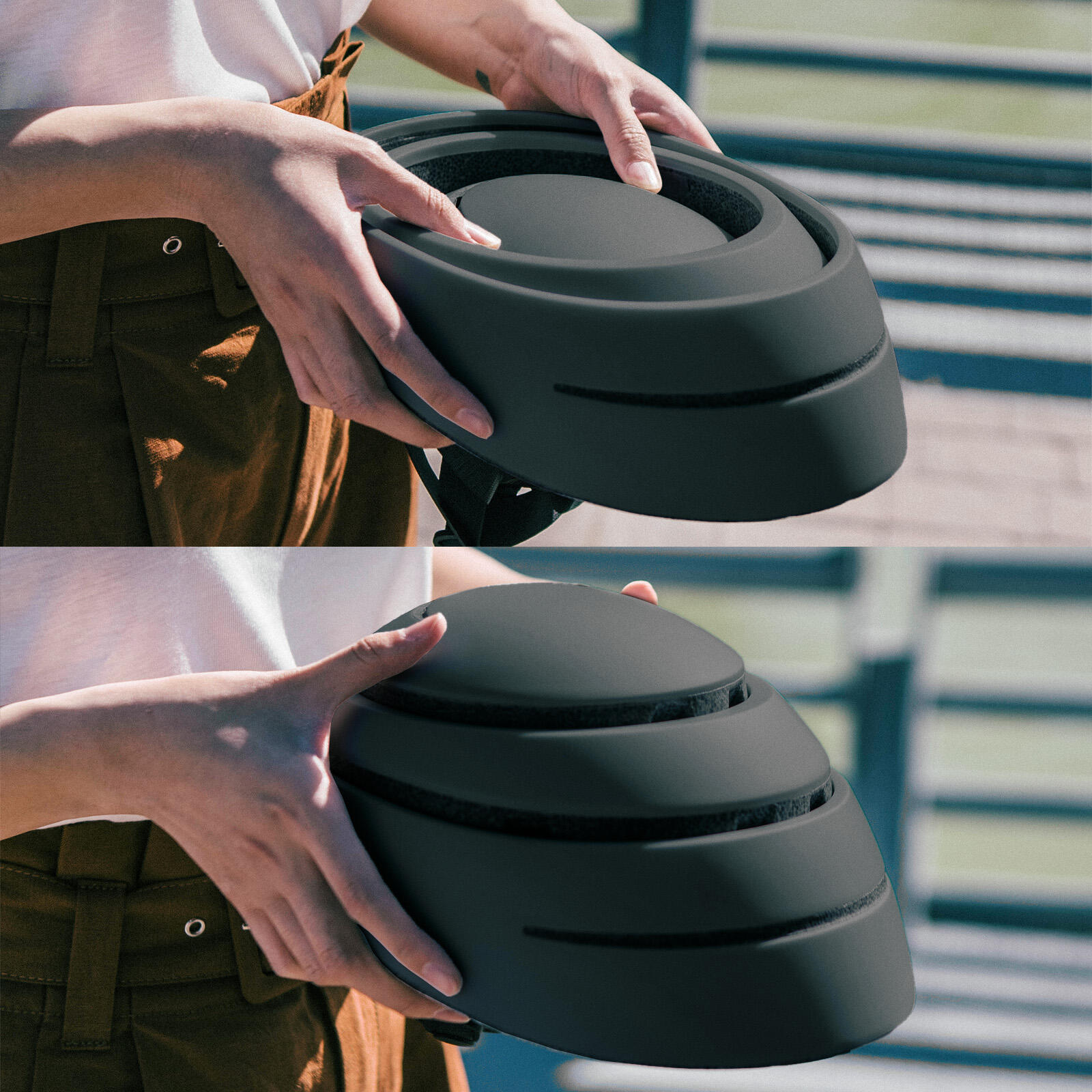Fahrrad- und Rollerhelm. Urban Klapphelm 4/7