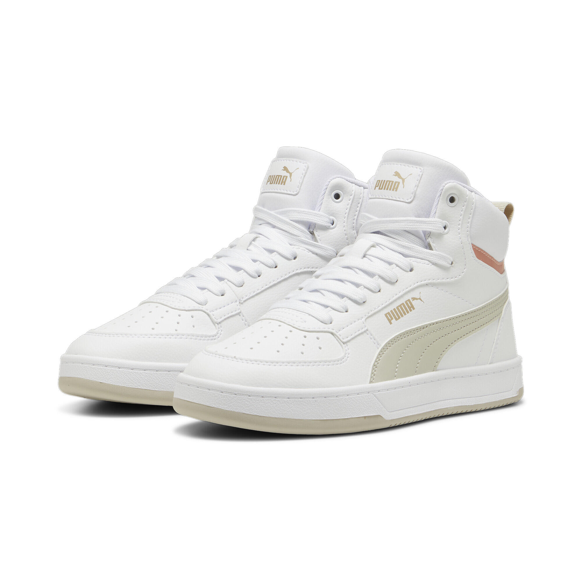 Caven 2.0 Mid Sneakers Erwachsene PUMA White Desert Dust Deeva Peach Beige Pink 3/15
