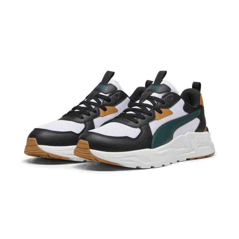 Sneakers Trinity Lite Homme PUMA Black Dark Myrtle Caramel Latte Green Beige