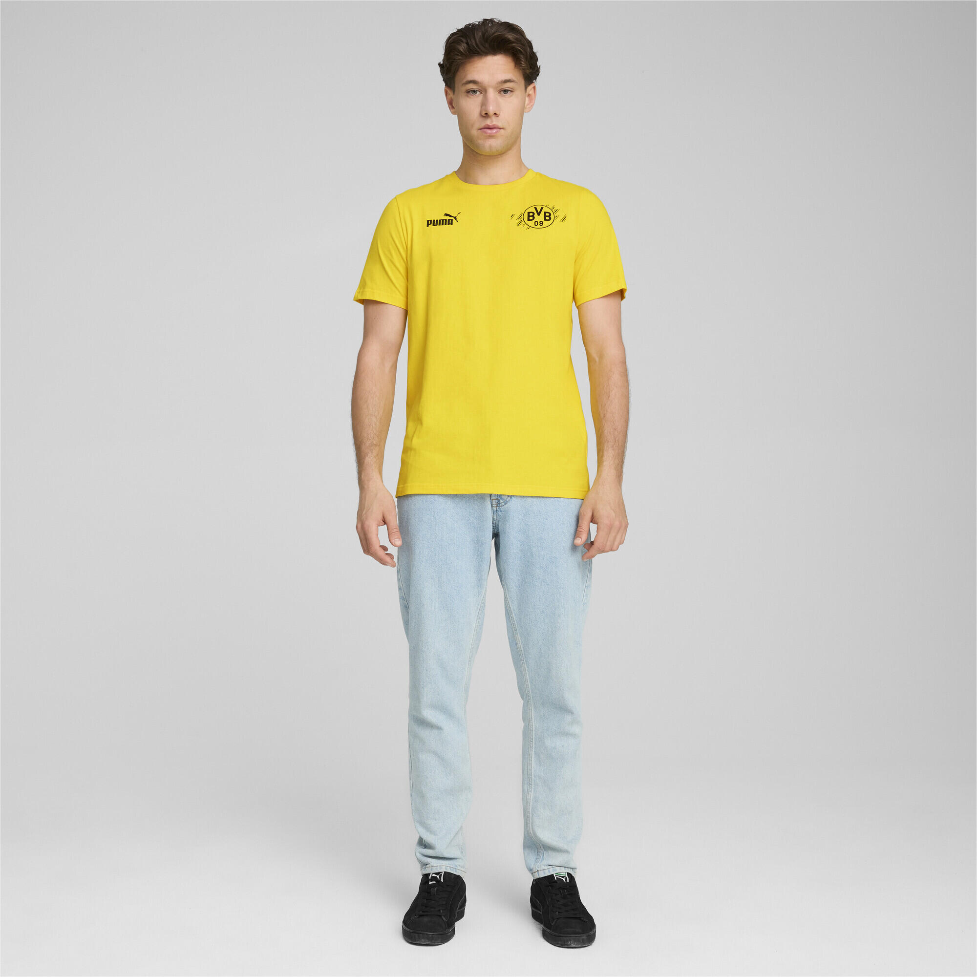 T-shirt ftblCULTURE Borussia Dortmund Homme PUMA Faster Yellow Black 3/7