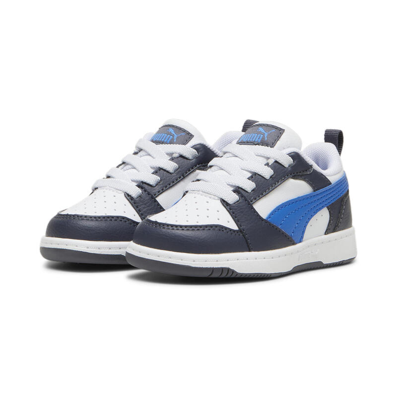 Batolecí tenisky Rebound V6 Lo PUMA White Hyperlink Blue Galactic Gray