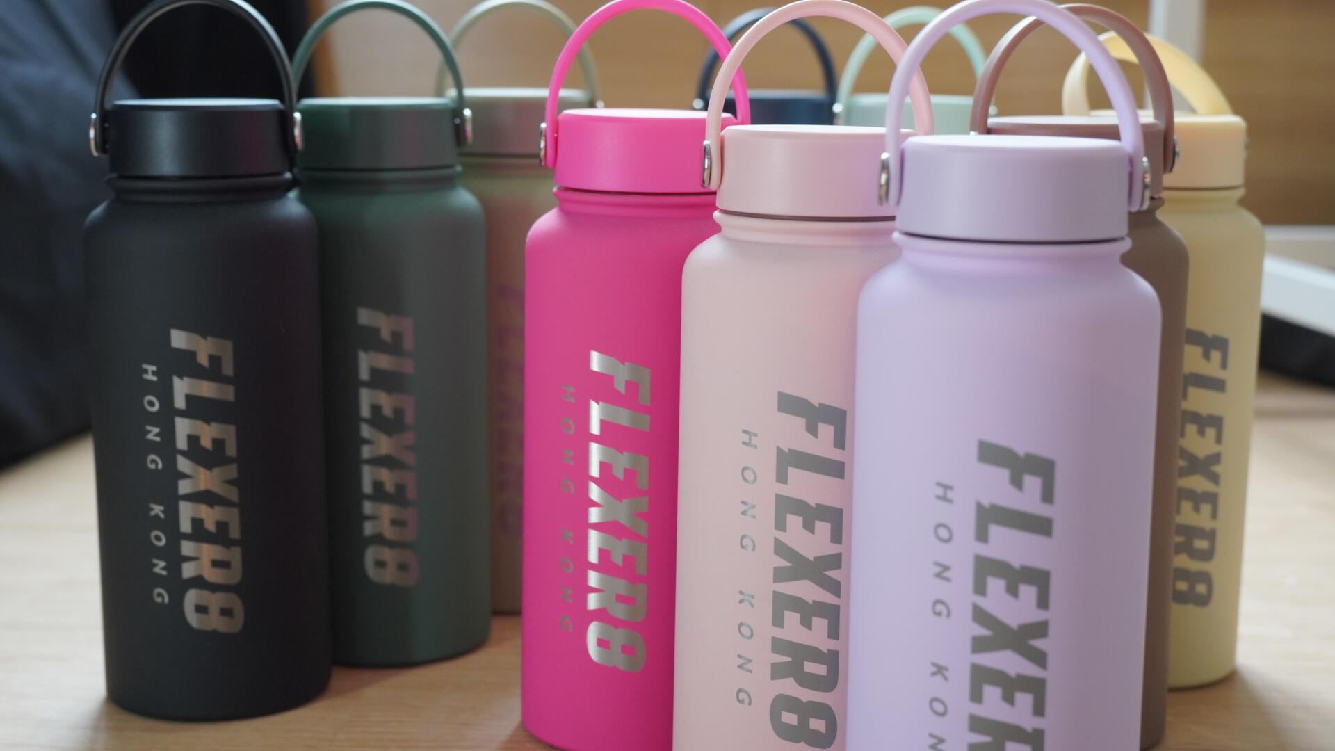 Stainless Steel Double Wall Water Bottle 1L - Dark Green
