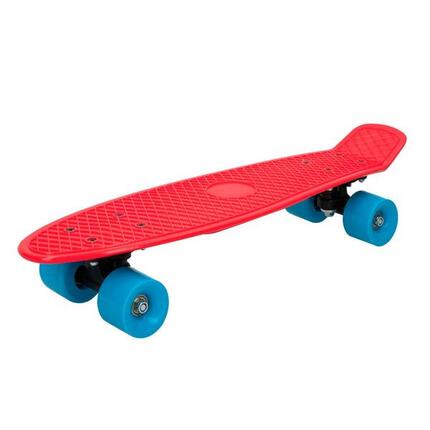 Planche à roulettes pvc 55 cm - rouge