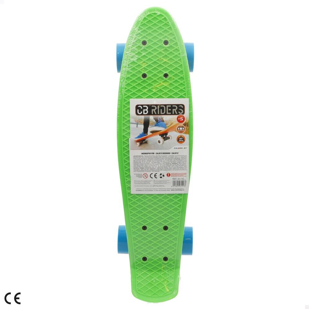 Skate com rodas de pvc 55 cm - verde 5/5