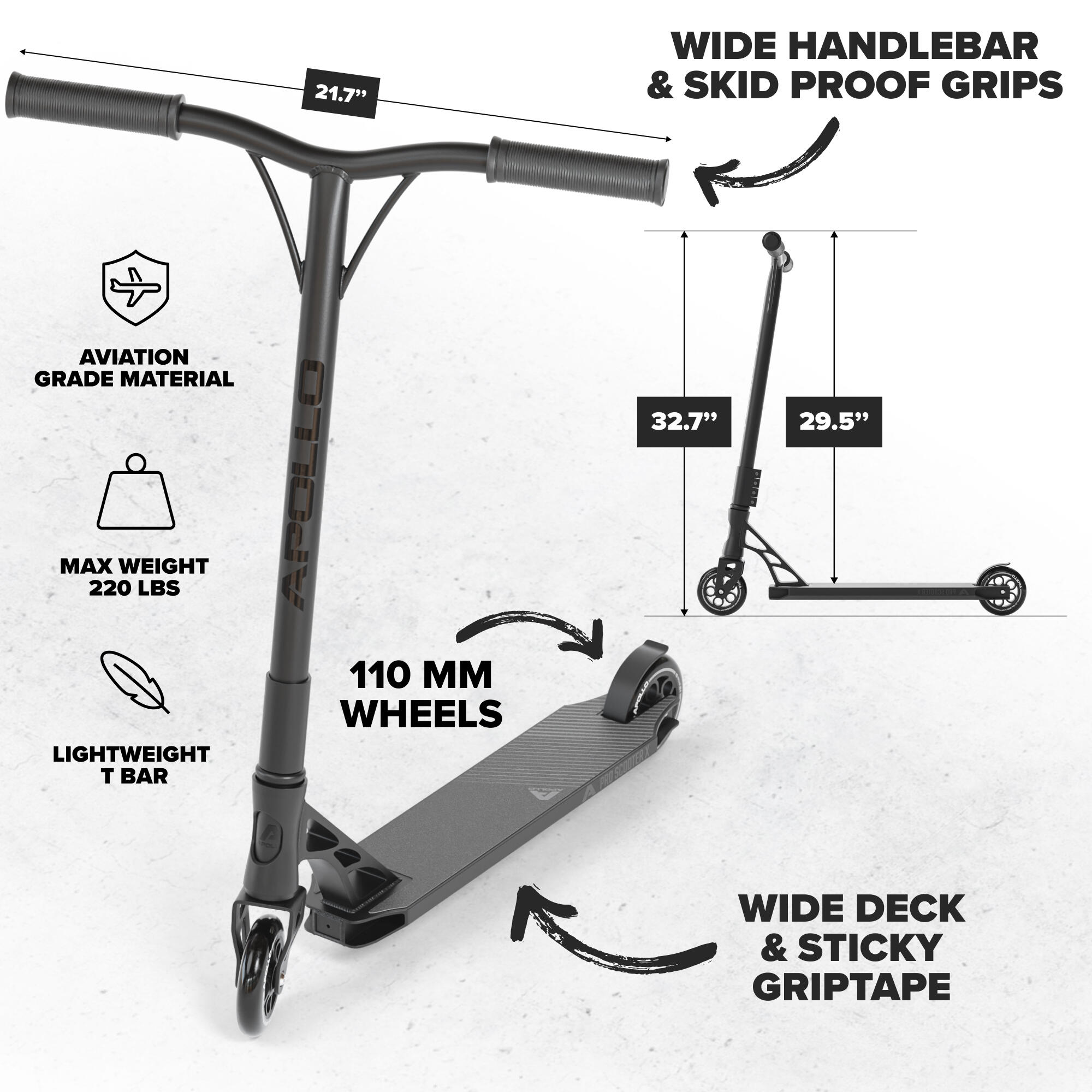 Retro Scooter Paradise Roller met luchtbanden 12,5 inch 3/6