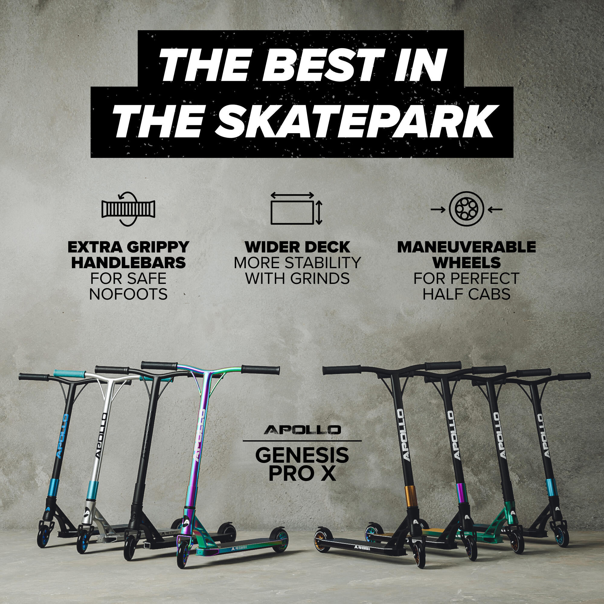 Retro Scooter Paradise Roller met luchtbanden 12,5 inch 5/6