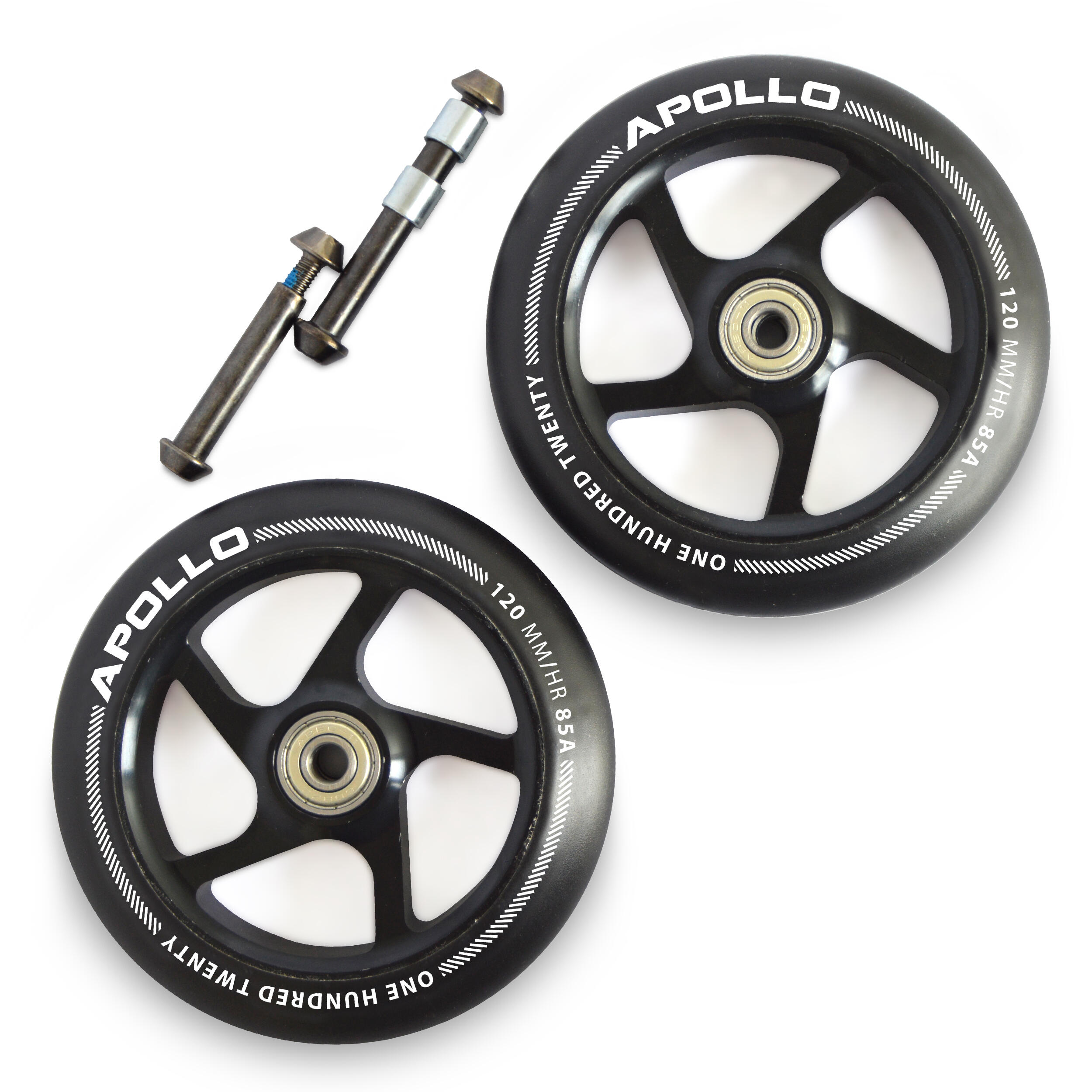 Set ruote di ricambio Pro Wheels per monopattino – ABEC9, cuscinetti a sfera 4/6