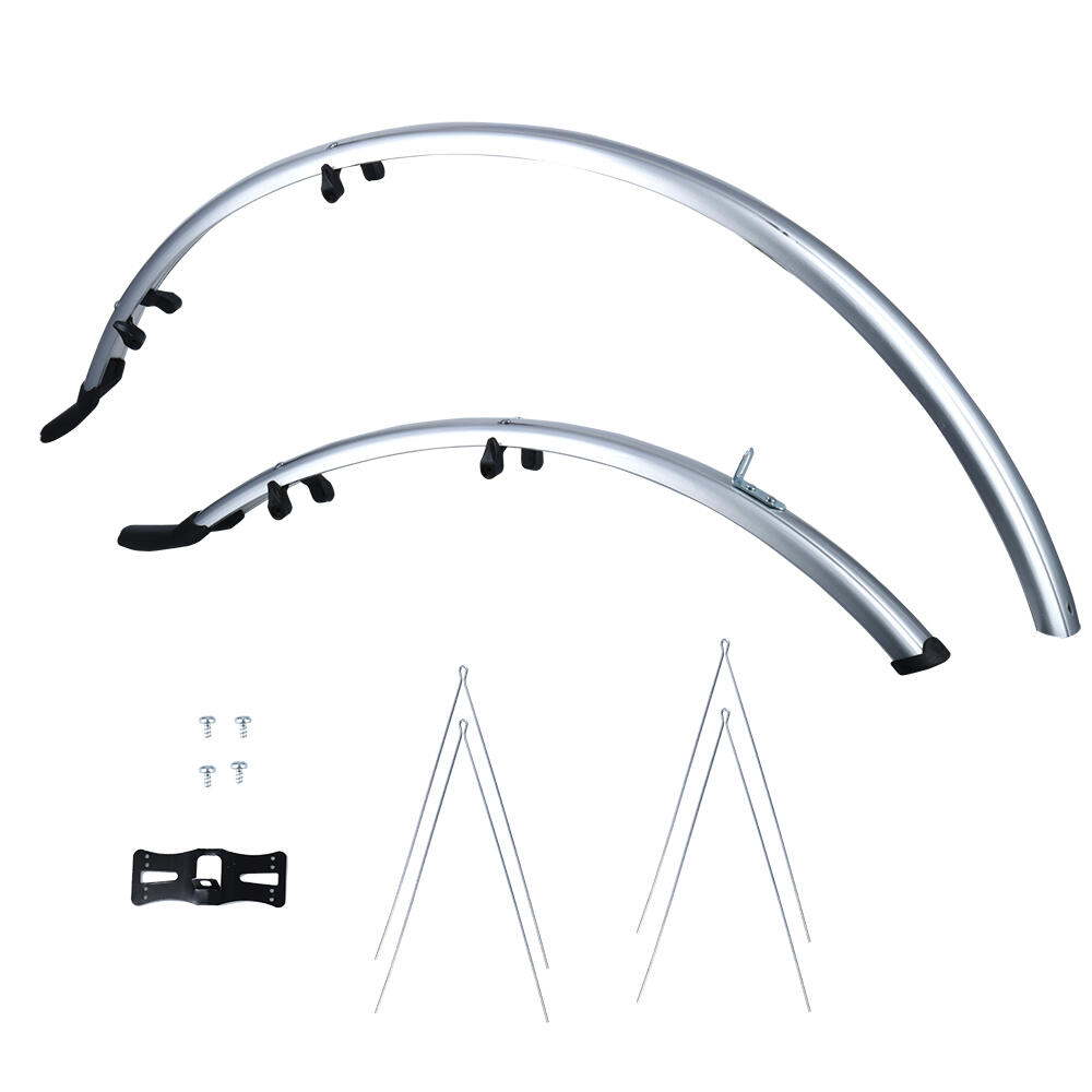 OXFORD Oxford 700c/27'' Std Wide 41mm Mudguards Silver