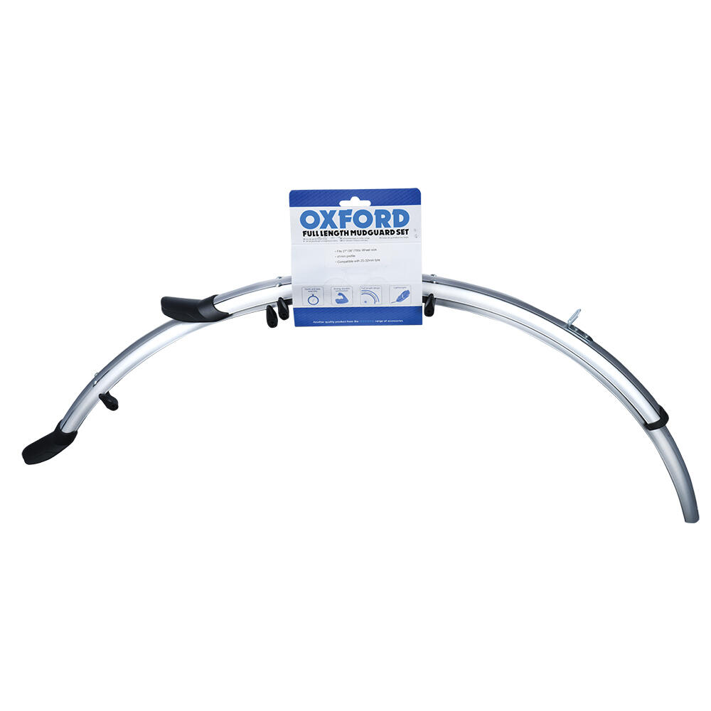 Oxford 700c/27'' Std Wide 41mm Mudguards Silver 2/2