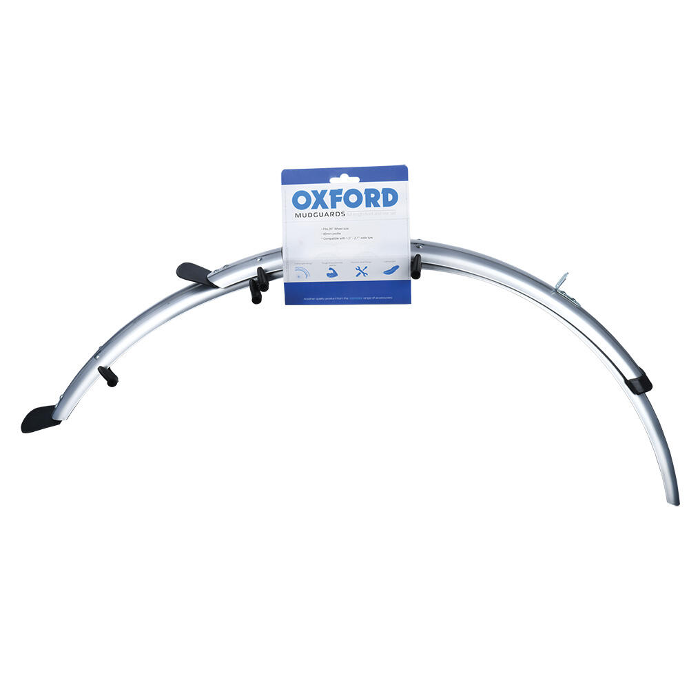 Oxford 26 ATB City Type 60mm Mudguards Silver 2/2