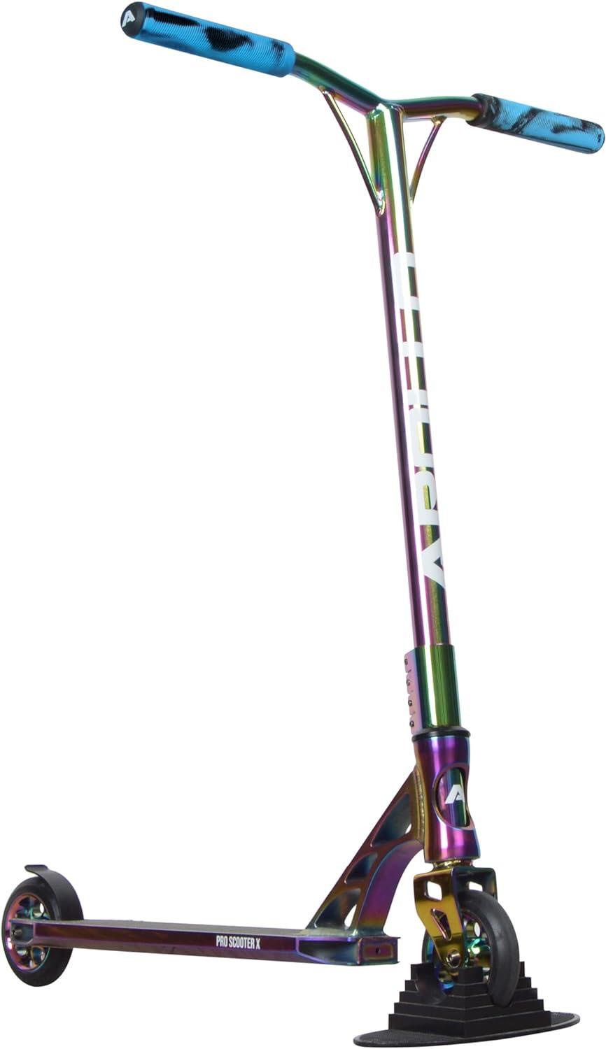 Poignées De Guidon Souples Apollo Stunt XL 16 Cm - Pour Trottinette Freestyle - Avec Embouts De Barre