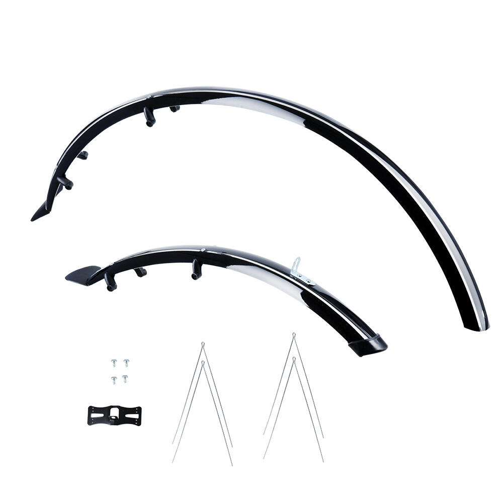 OXFORD Oxford 700c Hybrid 56mm Mudguard Set Black