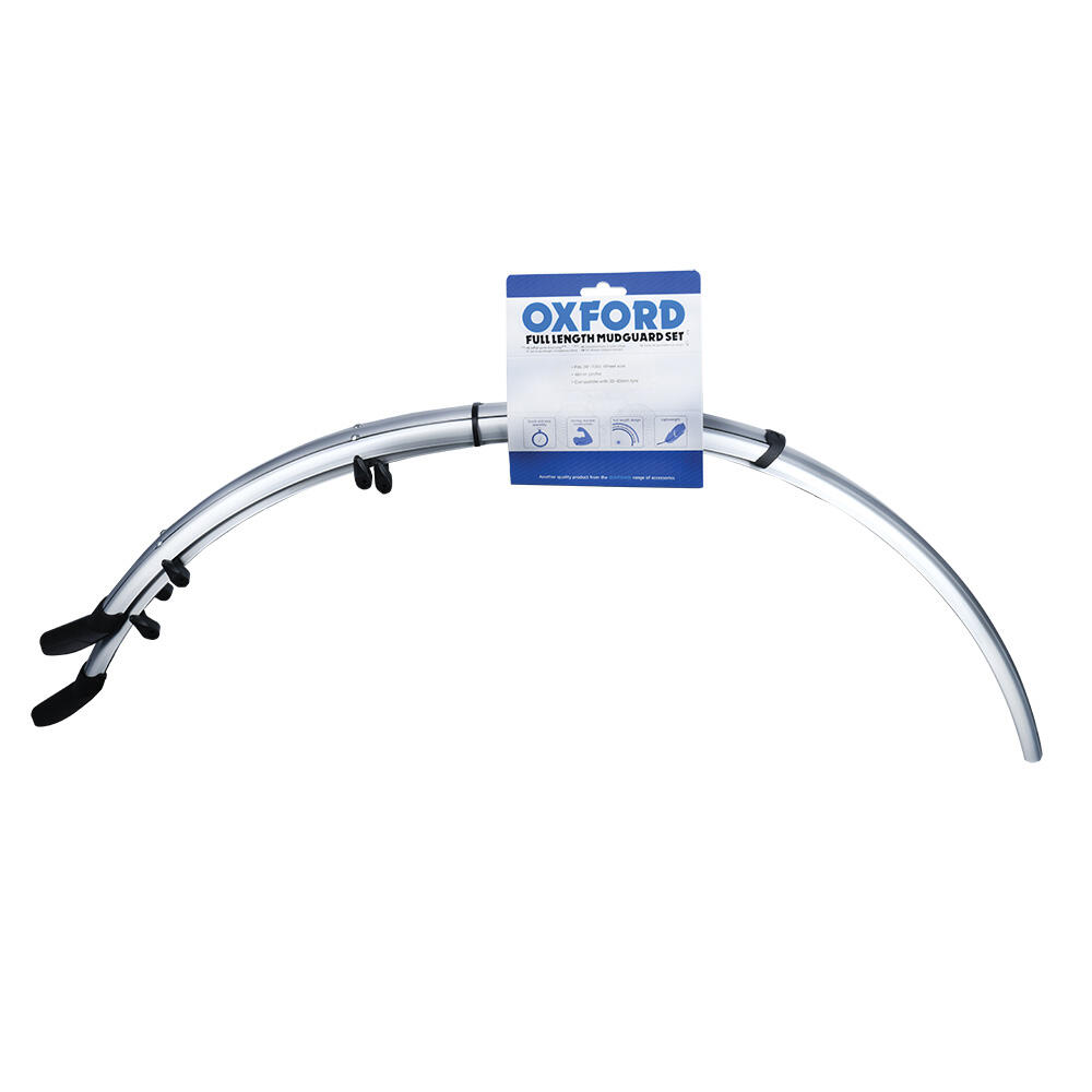 Oxford 700c Hybrid 46mm Mudguard Set Silver 2/2