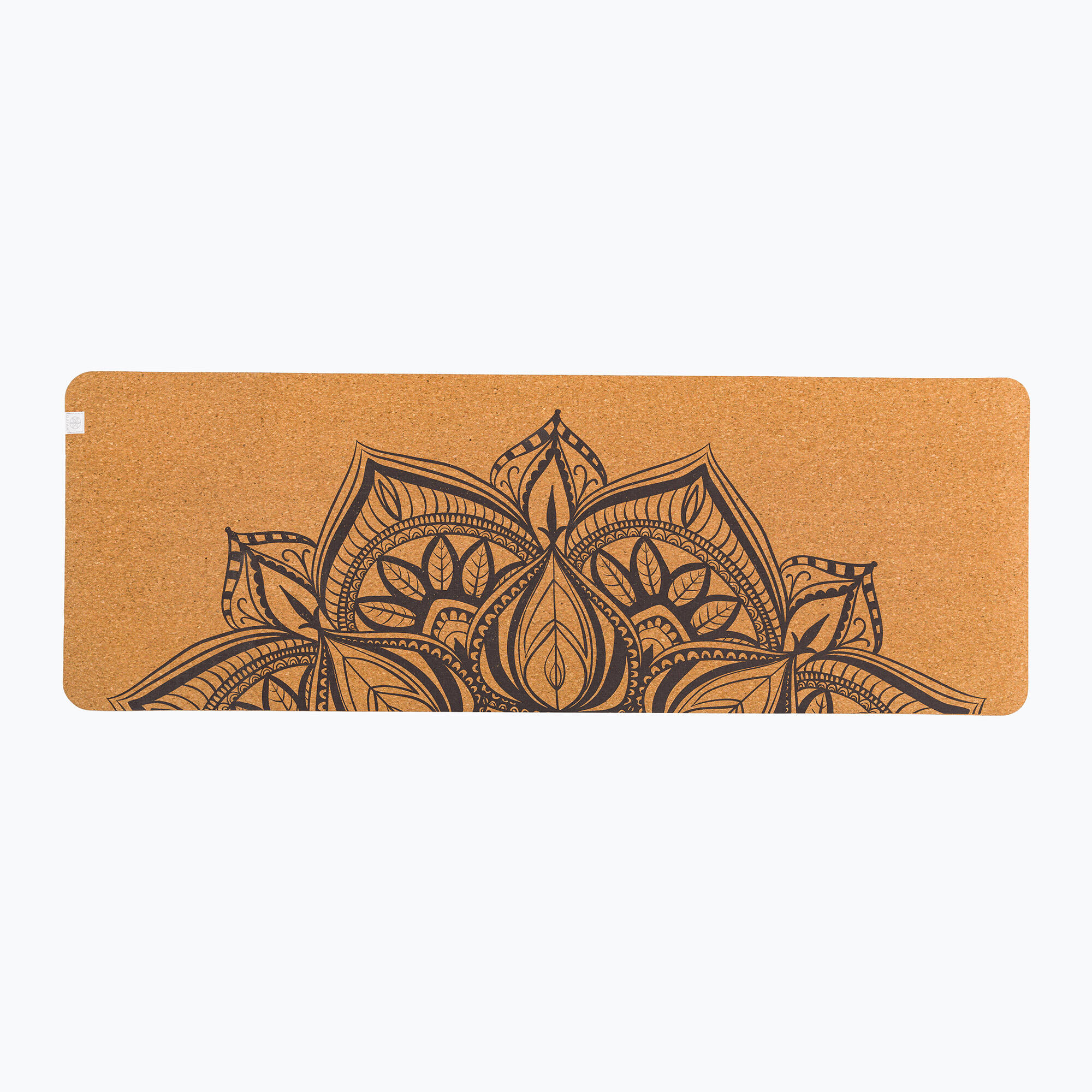 Gaiam bedruckte Mandala-Yogamatte aus Kork 2/5