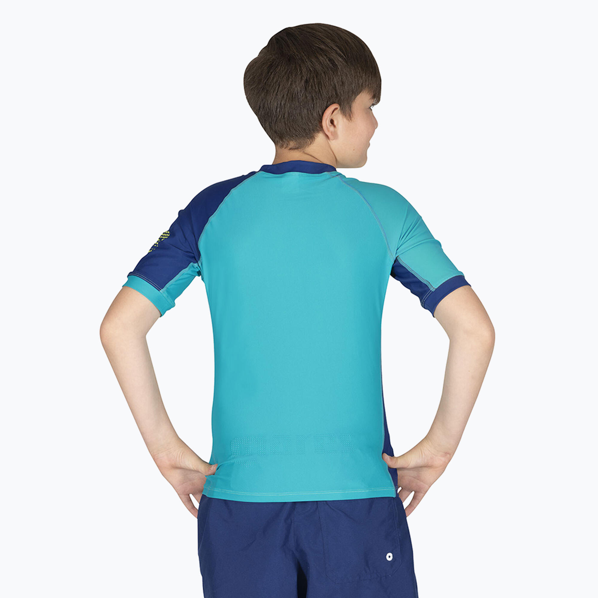 Rash Guard Junior Shield Manches Courtes Tissu Recyclé Séchage Rapide 8-13 Ans 2/5