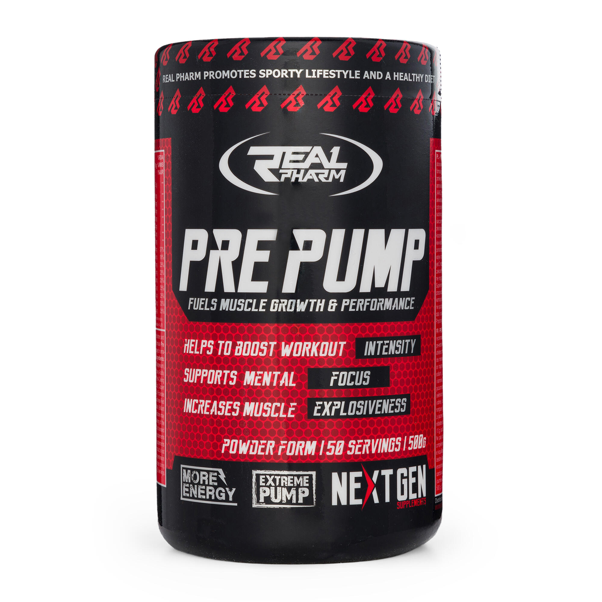 Real Pharm Pre Pump pre-entrenamiento 500 g 5/5
