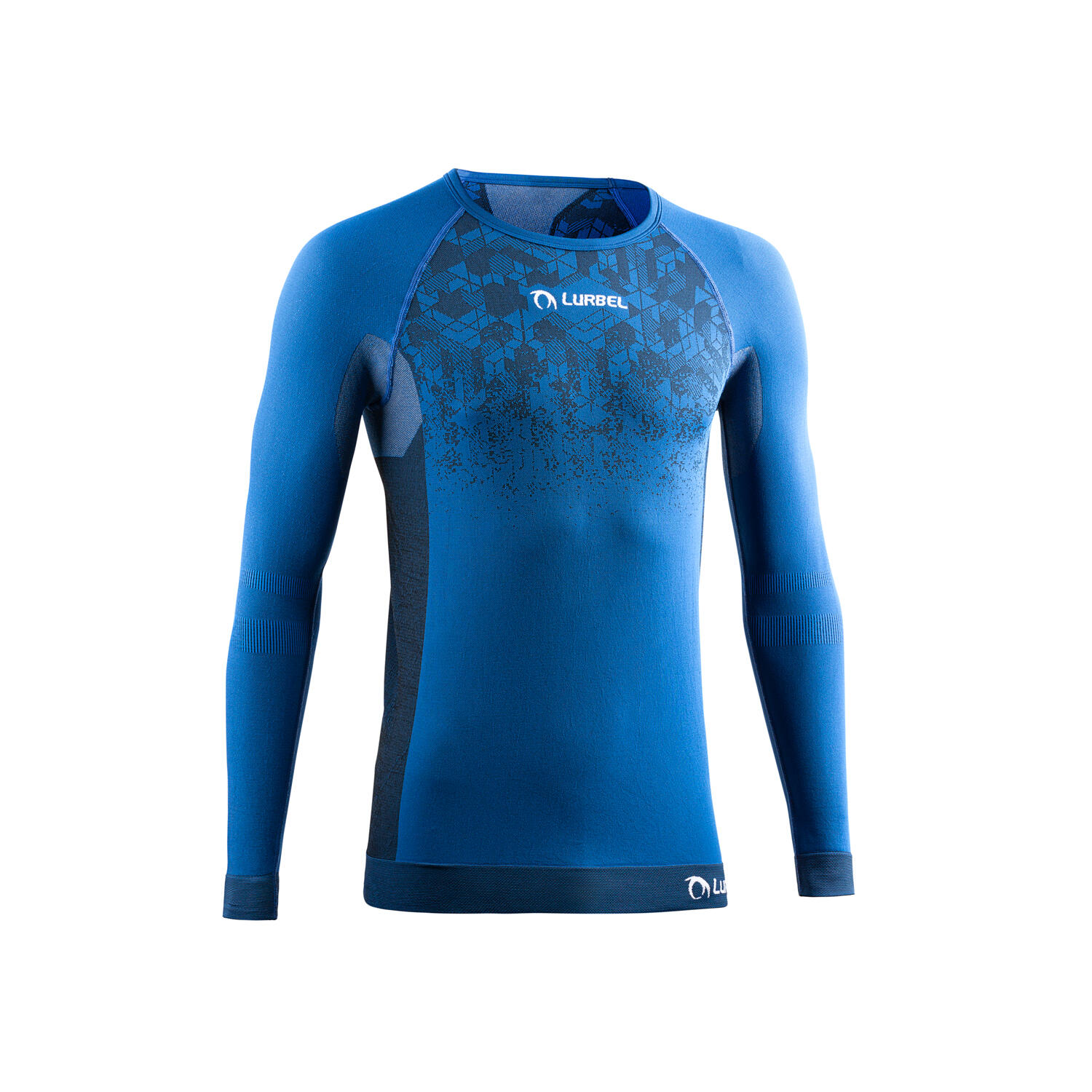 Win t-shirt unisexo de manga comprida azul royal corrida unisex azul lurbel
