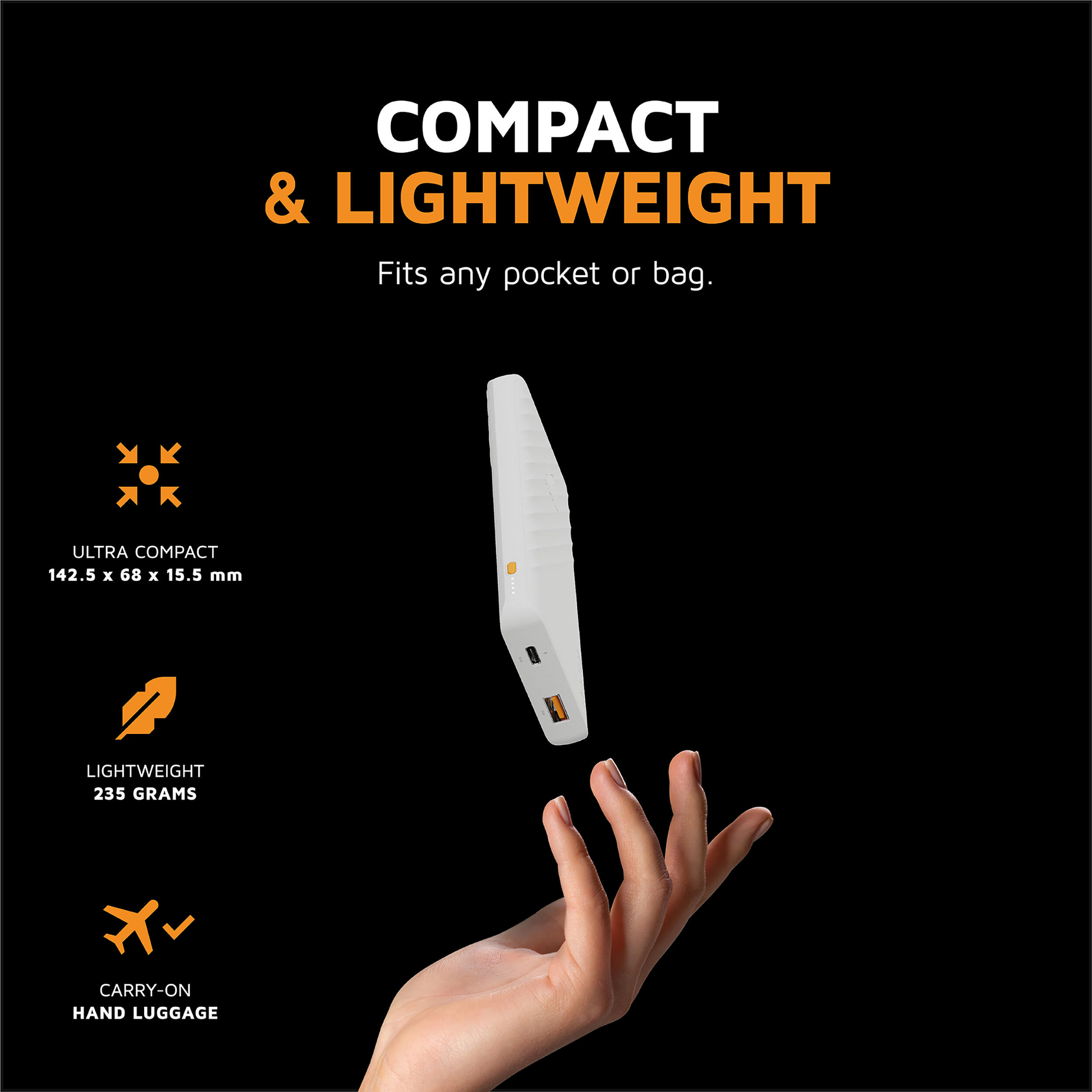 Xtorm 15W FastCharge Go2 Batterie externe 10.000mAh - Blanc 7/7