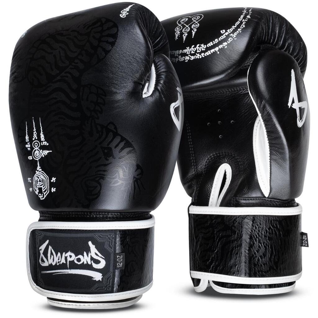 Boxing Gloves 8 WEAPONS – Black – 14 Oz – Sak Yant Big Tiger
