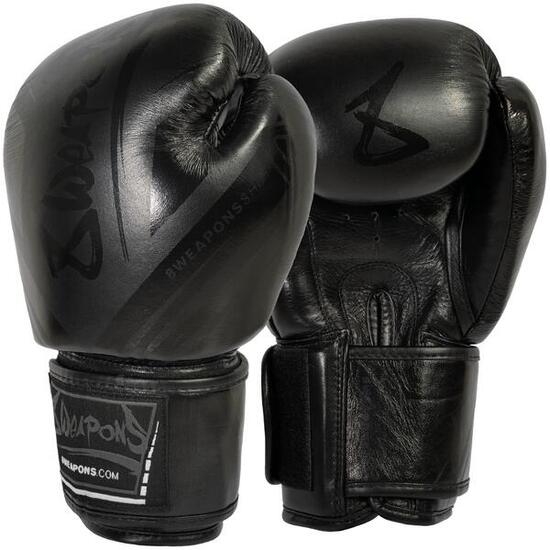 Boxhandschuhe 8 WEAPONS – Schwarz matt – 16 Oz – Shift