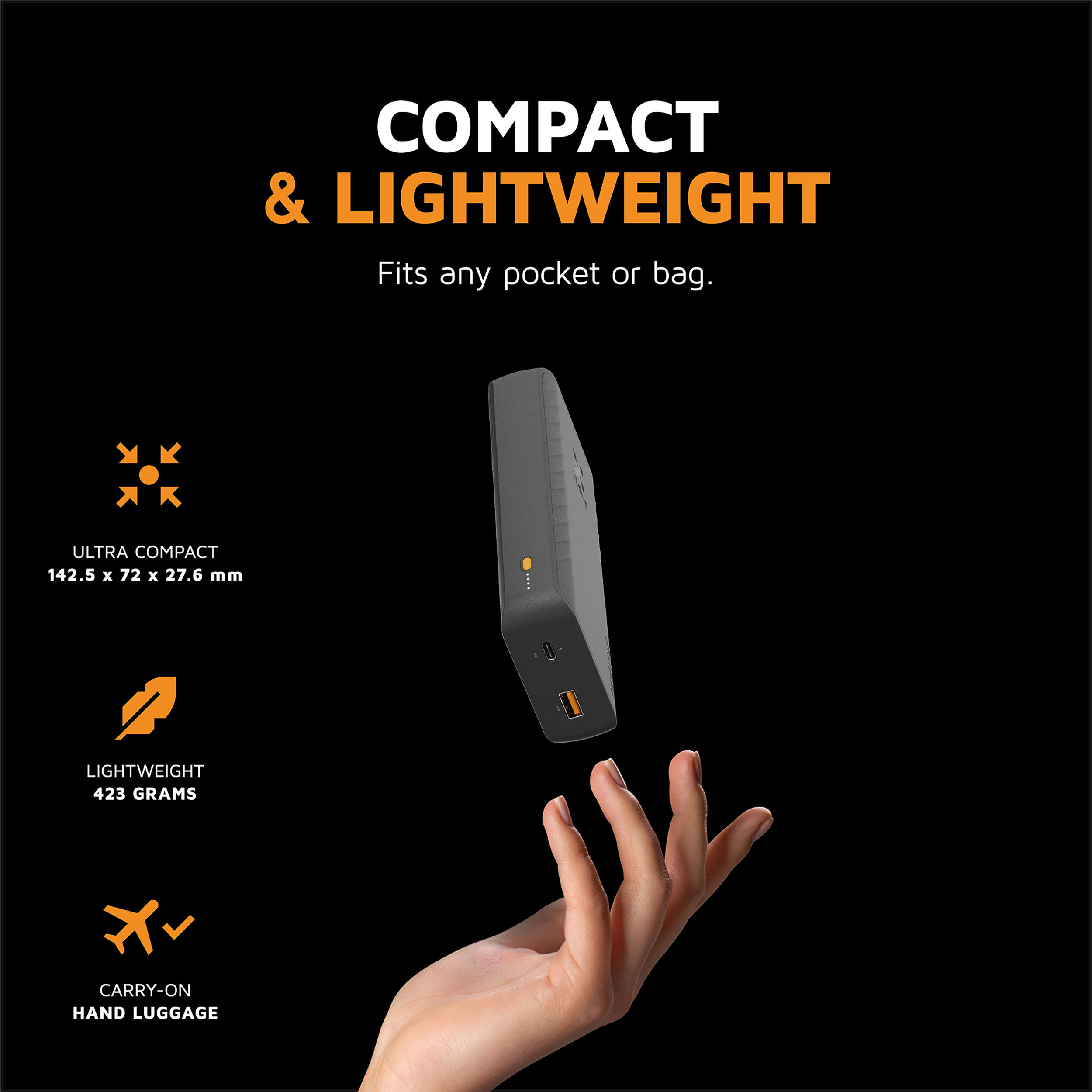 Xtorm Go2 Batterie externe 20000 mAh - USB-A et USB-C - Noir 7/7