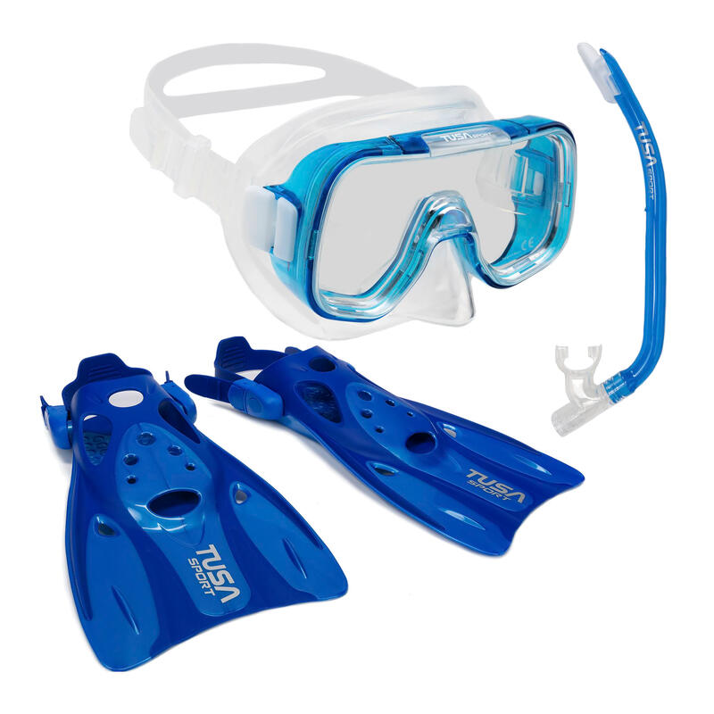 TUSA duikset Masker + Snorkel + MINI-KLEIO vinnen