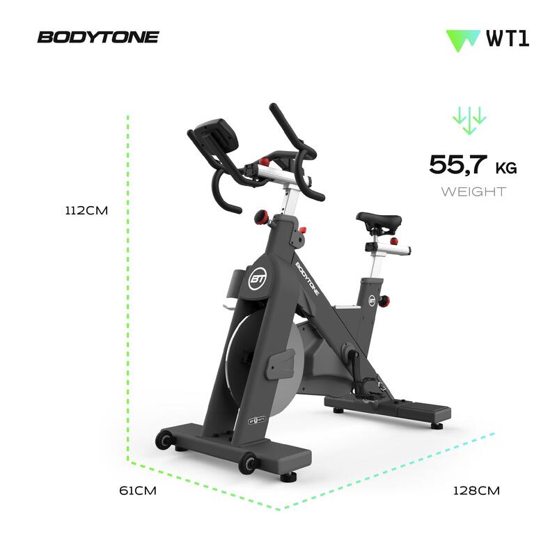 Bicicleta ciclo indoor profesional magnética Bodytone inercia 20kg